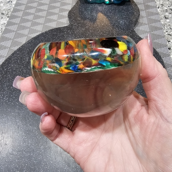 Old Millefoiri Glass Paperweight - Picture 8 of 10